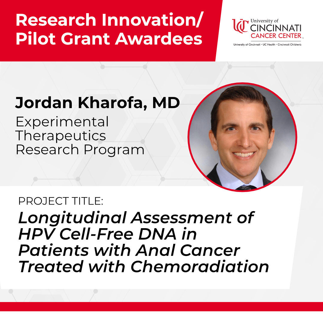 uofcincycancer's tweet photo. Proud to recognize three Cancer Center members for receiving Research Innovation/Pilot Grants, aiding preliminary data for competitive grants and new research. Congrats Drs. Chunying Du, Jordan Kharofa, and Marc Oria! #CancerResearch #Innovation #PilotGrants @kharofaJ @marcusoria https://t.co/FnzuHBlQTl