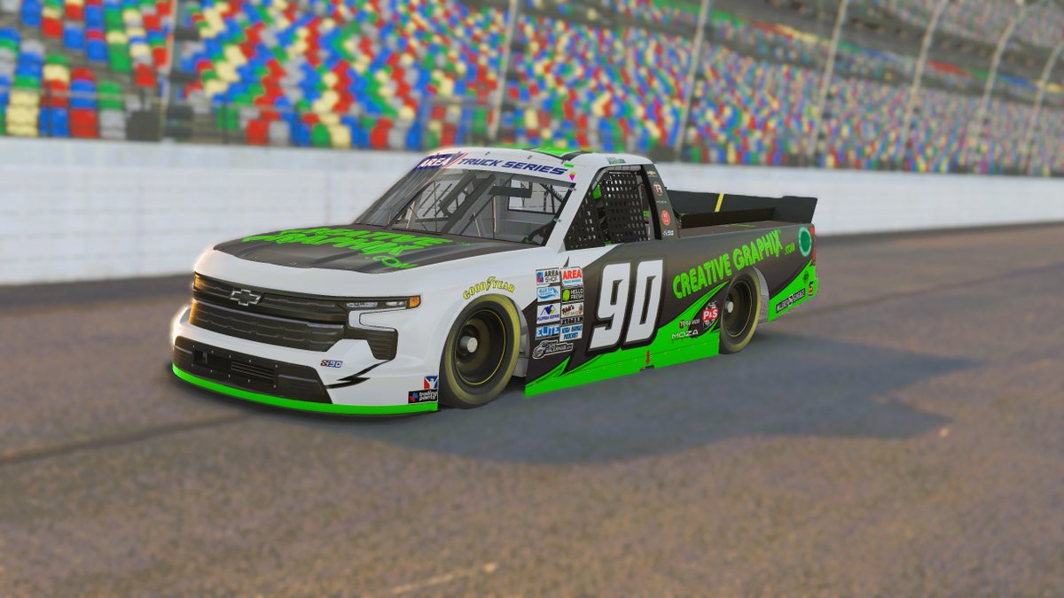 Devon7Johnson's tweet photo. 🏁AREA iRacing tonight at the virtual Daytona International Speedway! 

🕢 Race Time: 8:45 PM EST
📺 Watch Live: SYM TV
📍Track: Daytona International Speedway (Virtual)

Check out my car for tonight’s race! ⬇️
Thanks to my sponsor https://t.co/Wj1EsAnvMJ 

 #RookieSeason https://t.co/04XXlywDCH