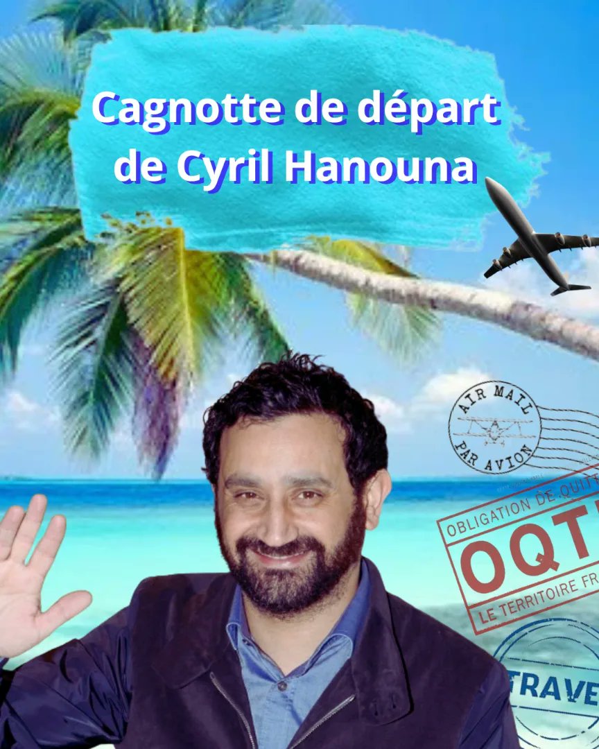 ✈️🚨CAGNOTTE 🚨 Parce qu'on a plus que jamais besoin de solidarité, mon amie Louise a créé cette cagnotte pour le départ d'Hanouna. Elle sera en réalité reversée à <a href="/Utopia_56/">Utopia 56</a>, assos qui aide les vraiEs exiléEs. On donne et on fait tourner 👇👇👇 gofundme.com/f/il-faut-sauv… #TPMP
