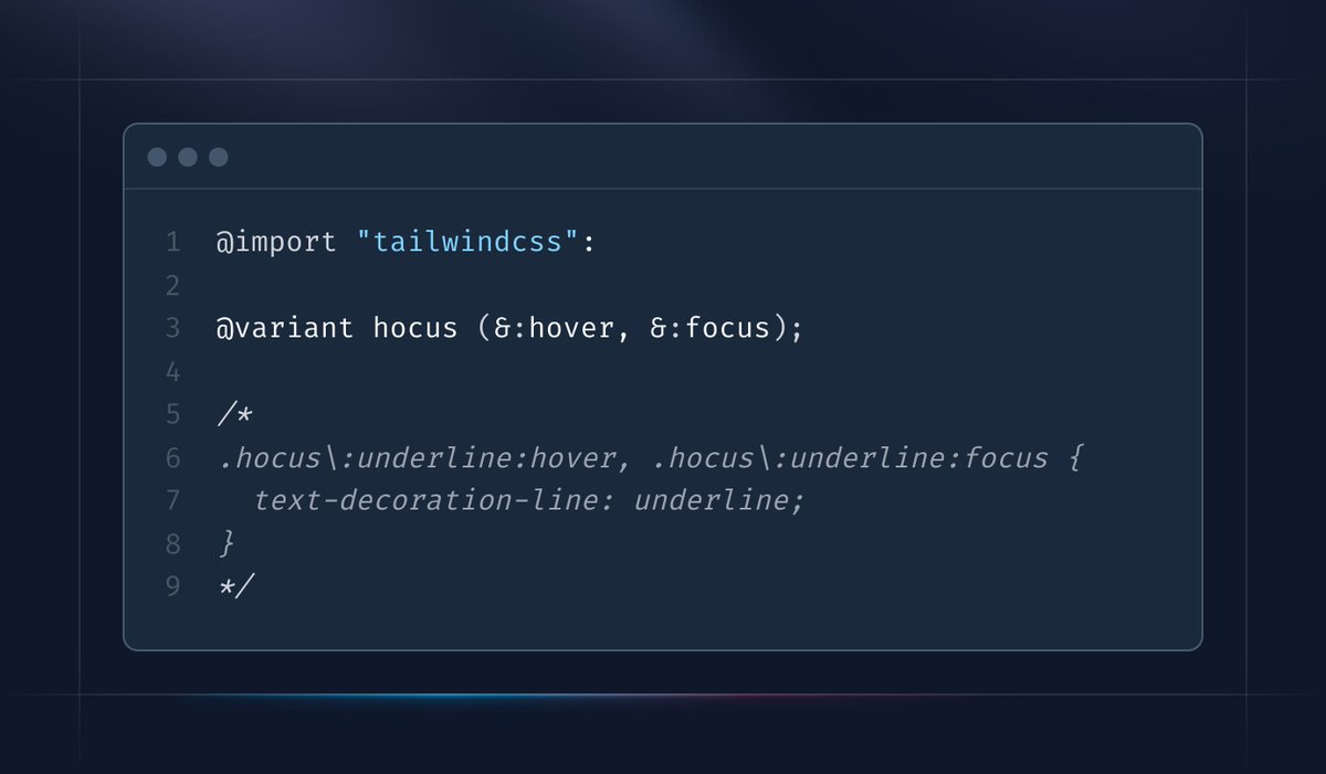 adamwathan's tweet image. Defining custom variants in CSS is working 🔥
