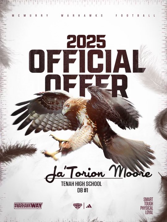 jatorionmoore5's tweet photo. #AGTG After a great conversation over the phone with @kjkelley_1 Blessed To Receive My First Official Offer from McMurry Football🟤⚪️

@TenahaFb @PoohMoore4 @JaMonMoore1 https://t.co/xfn40udhBX