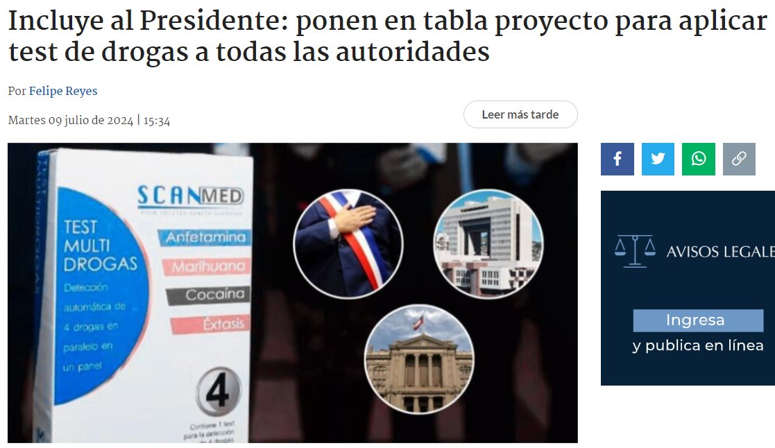 AlanCespedes_Ar's tweet photo. Proyecto de diputadas @PamJiles #PaulaLabra @diputada_yovana que entra hoy a trámite incluye obligación de un test de drogas anual desde concejales a presidente de la República.
Por supuesto que los fumones y la narcopolítica estará en contra.
Pero hoy es + necesario que nunca. https://t.co/6aeUFXuhMi