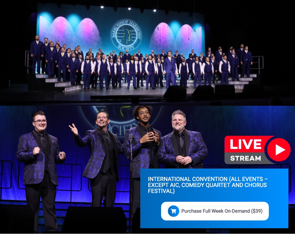 barbershopnews's tweet photo. DON’T WAIT— see what everyone’s talking about! Watch the Livestream On-Demand Replay for the next 2 weeks, and experience the sublime, the pageantry, the comforting, the rising stars, the returning favorites. Just $39 for full access until July 21. https://t.co/MFrIFaW2ZN https://t.co/OIJfXauL7Q