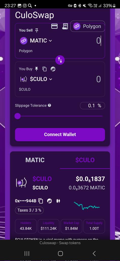 <a href="/0xPolygon/">Polygon</a> GM from CULO gang #CULO #CULOLIFE $CULO #POLYGON #MATIC #X1000GEM #X1000MEME