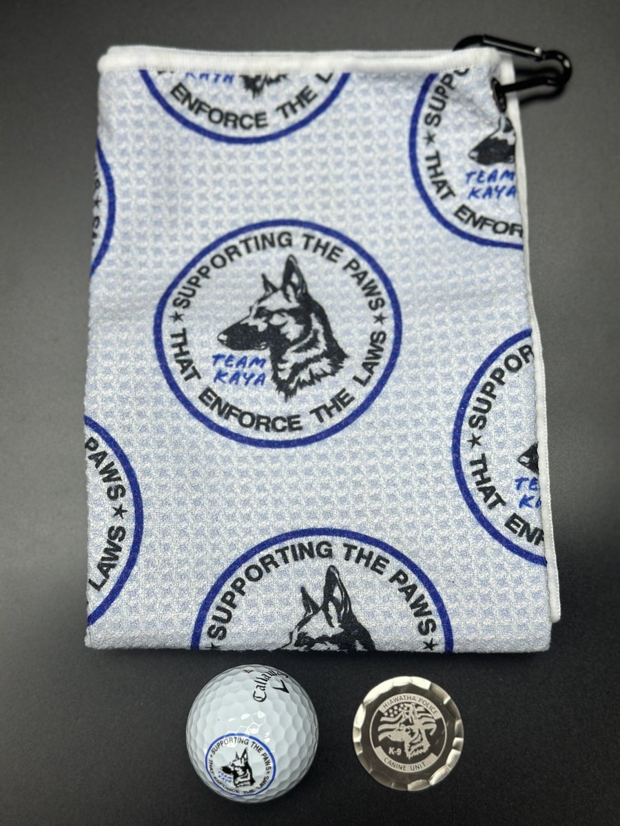 We are Team Kaya. Thank you <a href="/HiawathaIowa/">City of Hiawatha</a> Police for entrusting us with the #teegifts for your upcoming tourney to benefit your #K9unit.  Interested in a custom tee gift package for your upcoming event? Contact us at 1.800.247.4830. #RUReadyforGolf?