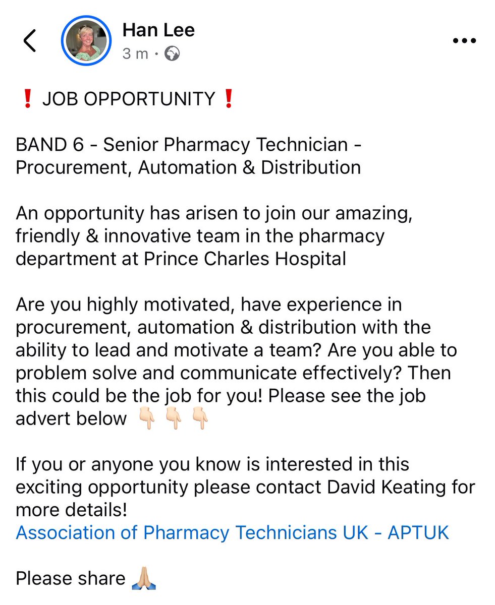 Hannah (@hannahslee83) on Twitter photo ❗️Job Opportunity - Please read below 👇🏻👇🏻👇🏻👇🏻 <a href="/rhi_carts/">Rhi Carta</a> @Hannahwilton79 <a href="/HannahThompson4/">Hannah Thompson</a> <a href="/SarahGr11062310/">Sarah Griffiths</a> <a href="/KathrynHowPharm/">Kathryn Howard</a> <a href="/Gaby_Maine/">Gabriella Booth</a> <a href="/AmyJohn89/">Amy John</a> <a href="/angharadgriffi5/">Angharad Griffiths (Thomas)</a> @HEIW_NHS <a href="/APTUK1/">APTUK</a> <a href="/AneurinBevanUHB/">Aneurin Bevan University Health Board</a> <a href="/CwmTafMorgannwg/">Cwm Taf Morgannwg University Health Board</a> <a href="/PTHBhealth/">Powys Teaching Health Board</a> <a href="/CV_UHB/">Cardiff and Vale University Health Board</a> <a href="/HywelDdaHB/">Hywel Dda UHB</a> <a href="/SwanseabayNHS/">Swansea Bay NHS</a> <a href="/BetsiCadwaladr/">Betsi Cadwaladr</a> ❗️Job Opportunity - Please read below 👇🏻👇🏻👇🏻👇🏻 <a href="/rhi_carts/">Rhi Carta</a> @Hannahwilton79 <a href="/HannahThompson4/">Hannah Thompson</a> <a href="/SarahGr11062310/">Sarah Griffiths</a> <a href="/KathrynHowPharm/">Kathryn Howard</a> <a href="/Gaby_Maine/">Gabriella Booth</a> <a href="/AmyJohn89/">Amy John</a> <a href="/angharadgriffi5/">Angharad Griffiths (Thomas)</a> @HEIW_NHS <a href="/APTUK1/">APTUK</a> <a href="/AneurinBevanUHB/">Aneurin Bevan University Health Board</a> <a href="/CwmTafMorgannwg/">Cwm Taf Morgannwg University Health Board</a> <a href="/PTHBhealth/">Powys Teaching Health Board</a> <a href="/CV_UHB/">Cardiff and Vale University Health Board</a> <a href="/HywelDdaHB/">Hywel Dda UHB</a> <a href="/SwanseabayNHS/">Swansea Bay NHS</a> <a href="/BetsiCadwaladr/">Betsi Cadwaladr</a>