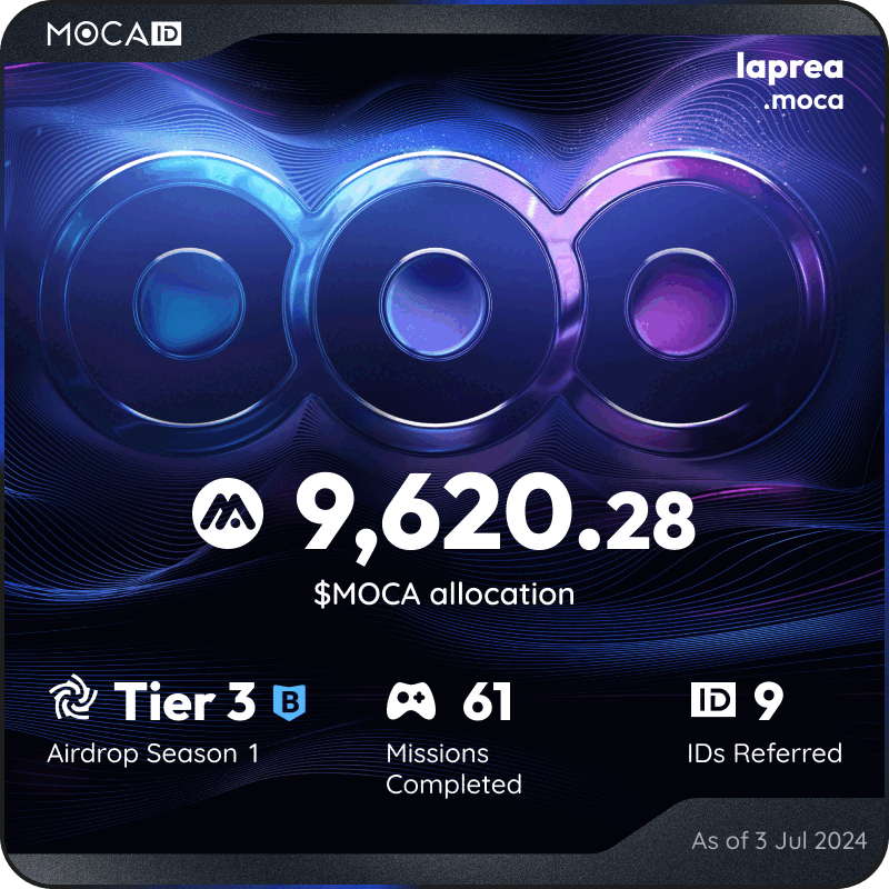 vasilli_karasew's tweet photo. #Mocalized by $MOCA 👁
I claimed 9620.28 $MOCA from the @Moca_Network Moca ID airdrop! Claim yours here ➡ https://t.co/jDSmBbiqKm $MOCA! https://t.co/cMLgcY45fx