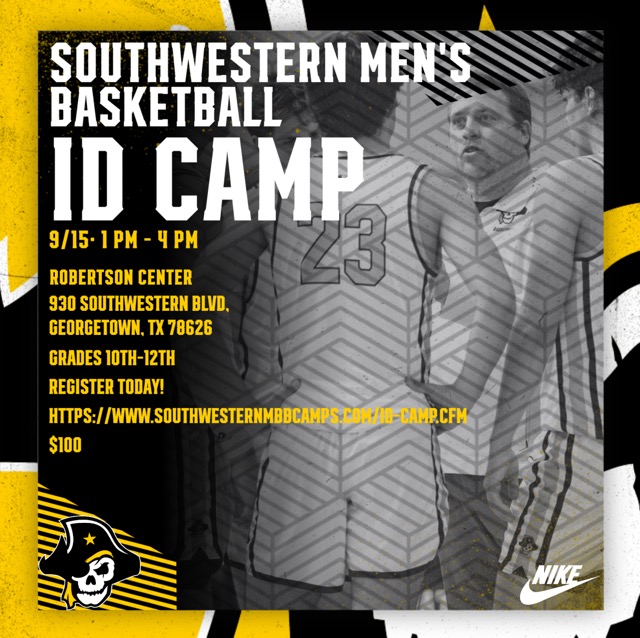 We are excited to announce our Fall ID Camp on September 15th is officially open for registration!!! Come check out our beautiful campus and play some hoops!!!

southwesternmbbcamps.com/id-camp.cfm