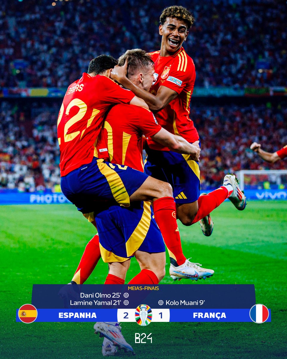 Espanha elimina a França e está na final do #EURO2024