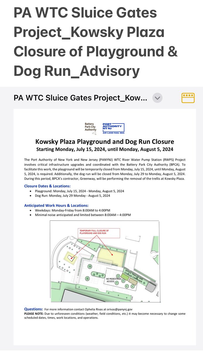 FYI: <a href="/GPTA_BPC/">Gateway Tenants Association</a> <a href="/saveBPC/">The Battery Alliance</a> <a href="/bpca_ny/">Battery Park City Authority</a> <a href="/Charlesdfall/">Charles D. Fall</a> <a href="/CommunityBoard1/">Manhattan Community Board 1</a> <a href="/DIDNYC/">Downtown Independent Democrats</a>