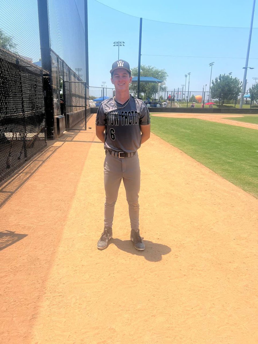 PW_Players's tweet photo. Cash Logan
Wow Factor 17U
⁦@WowFactorWest⁩

2-3 with a Triple and a Single; also, with two RBIs.

⁦@ProspectWire⁩
#PWPoG 
#PWBaseball 🎬 https://t.co/3Y2F4JKWko