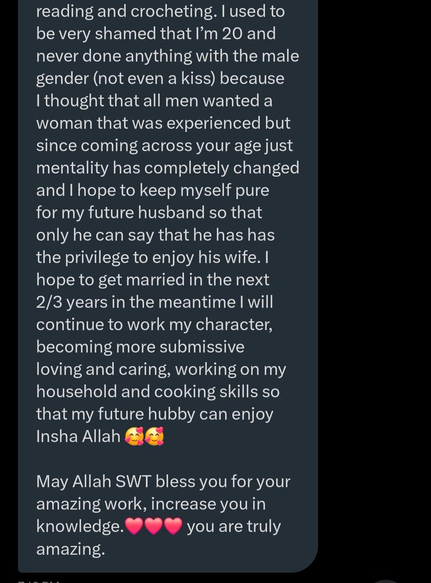 Read a dm from a 20 years old virgin.