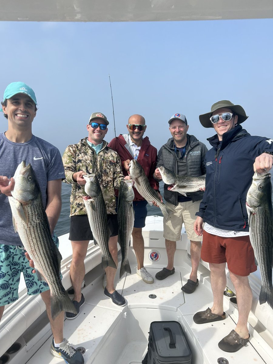BenjaminShoreMD's tweet image. 3rd Annual Peds Orthopedic Fellow Fishing Retreat is in the books!
Great year for Adam, Jeff, Munif and Cathy. Wishing you continued success and happiness- can’t wait to see your accomplishments.
Largest 🎣 goes to Adam.
Thanks @jax_charters
@BostonChildrens