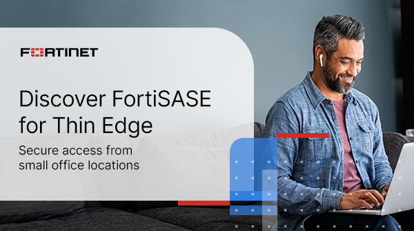Fortinet's tweet image. Don't overlook small office security—thin edge locations are prime targets for #cyber threats. 🔐

#FortiSASE provides customers with a unique, cost-effective solution for cloud-delivered security and management. Learn more: ftnt.net/60119qfSD 👈