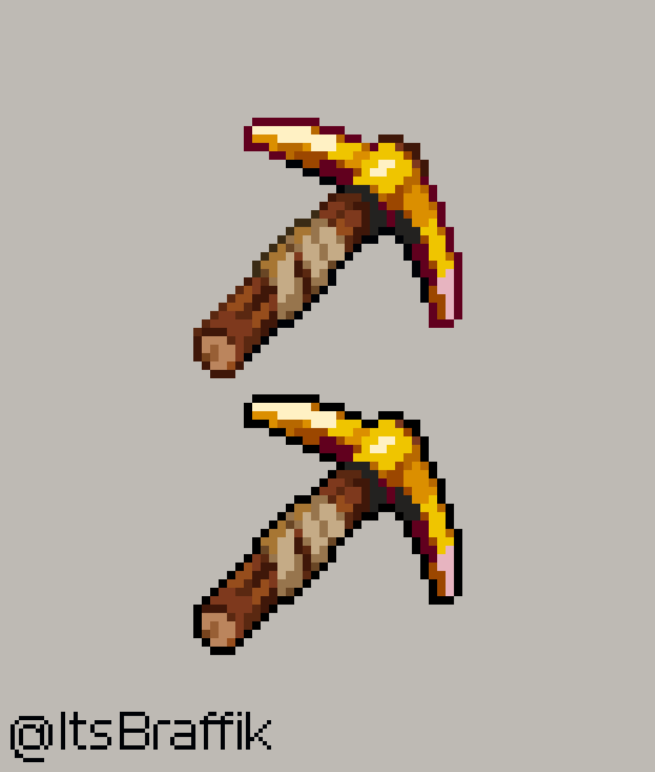 golden pick #pixelart