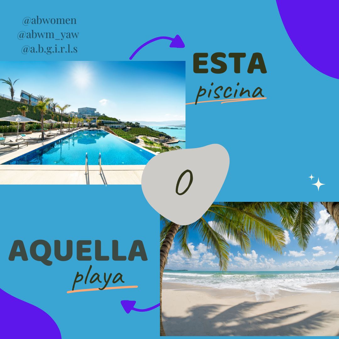 abgirls's tweet image. Where would you rather go? ¿Adónde prefieres ir?
#ABWM #ABYAW #ABGIRLS #GTT #GirlTalkTuesday #Tuesday #chat #when #choose #talk #this #that #women #girls #comment #eligir #beach #playa #would #you #rather #pool #piscina #pileta #alberca #niñas #some #mujeres #summer #verano