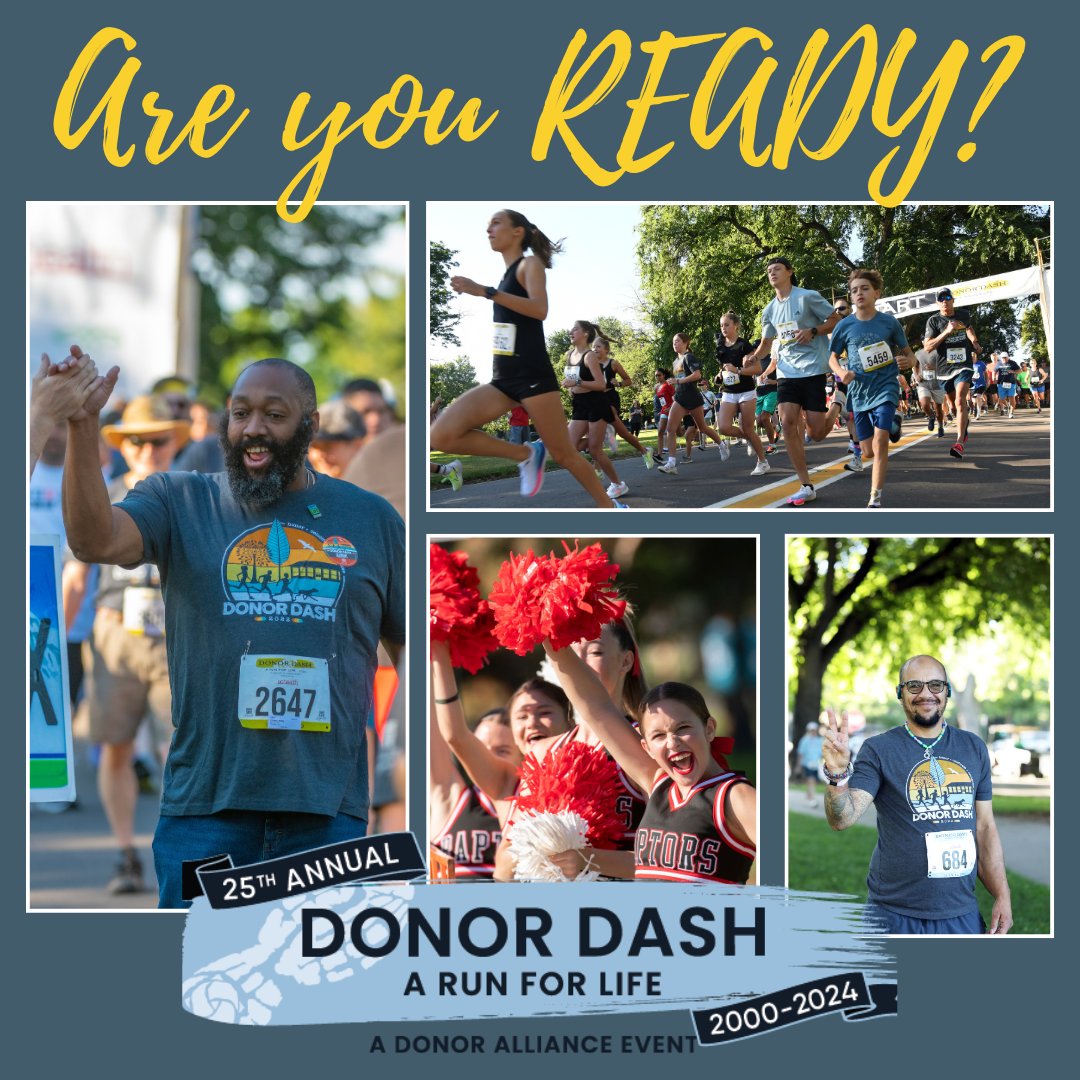 Have you registered for the annual Donor Dash at Wash Park? The event is celebrating a milestone this summer - 25 years! Individual registration closes on July 18. Register at today at ww.donoralliance.org/donordash.