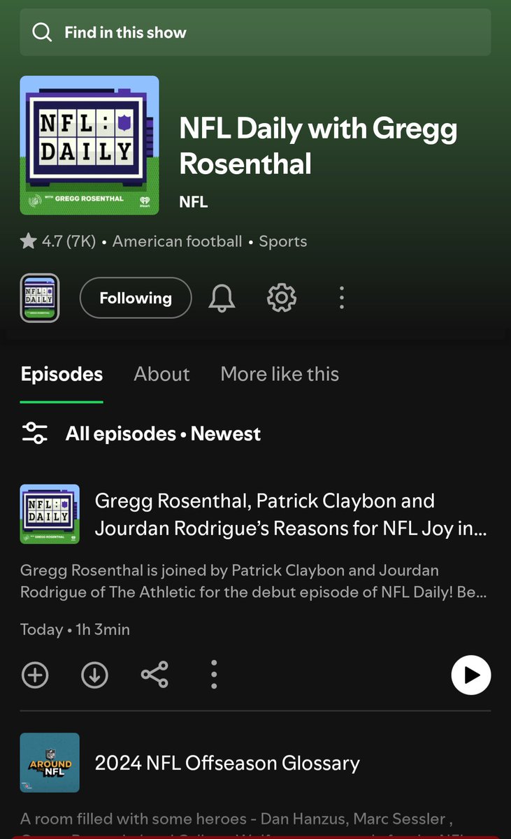 albaman90's tweet photo. @greggrosenthal Taking over the ATN feed on spotify as well? C'mon that's just a kick in the teeth. https://t.co/Qpi8CXmlf4