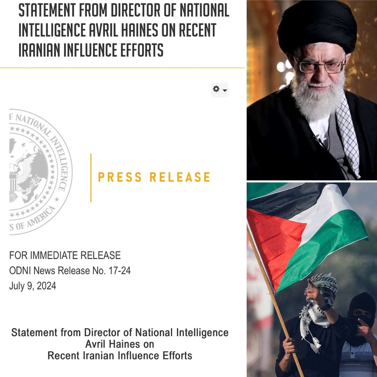 koshercockney's tweet photo. 🚨 BREAKING - CONFIRMED

The Islamic Republic in Iran is financing, infiltrating and leading Palestine protests in the USA.

US Government officials have launched an official Press Release after the investigation. 

Press release link in comments. https://t.co/Z7diY9bOGn