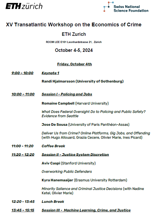 sergallet's tweet photo. 🚀 Excited to announce the list of speakers for the 15th edition of the TWEC, taking place at ETH Zurich in October! Keynotes from @ProfHjalmarsson and @5harad. Big thanks to the scientific committee: @ellliottt @AnnaBindler @Econ_Mike @AurelieOuss @ProfEmilyOwens #OlivierMarie https://t.co/m0YQxd3KRE