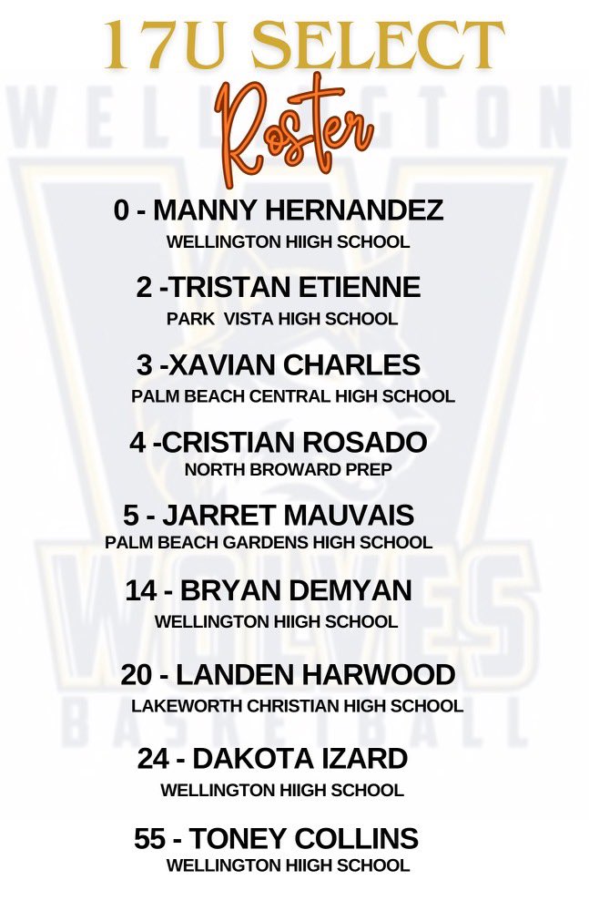 WolvesSelect's tweet photo. ITS THAT TIME AGAIN @hoopseen
Coaches here is our schedule and roster. Looking forward to some big time games.
@PBCBBallForum @_joshtec @HoopSeenJuJu
#WOLVESPACK https://t.co/MLX4L6HI2e