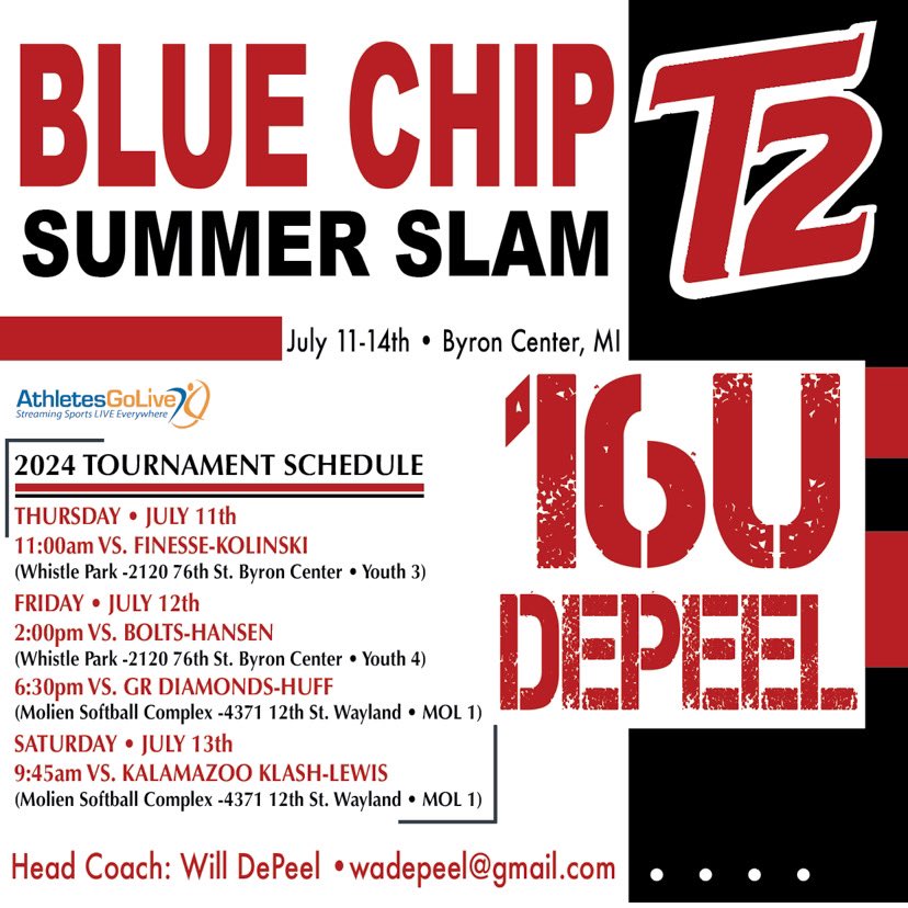 Super excited to be back in Grand Rapids this week for the Blue Chip tournament! <a href="/GyreneSoftball/">Ave Maria University Softball</a> <a href="/CalvinSoftball/">Calvin Softball</a> <a href="/Albion_Softball/">Albion Softball</a> <a href="/AlmaScotsSB/">Alma College Softball</a>