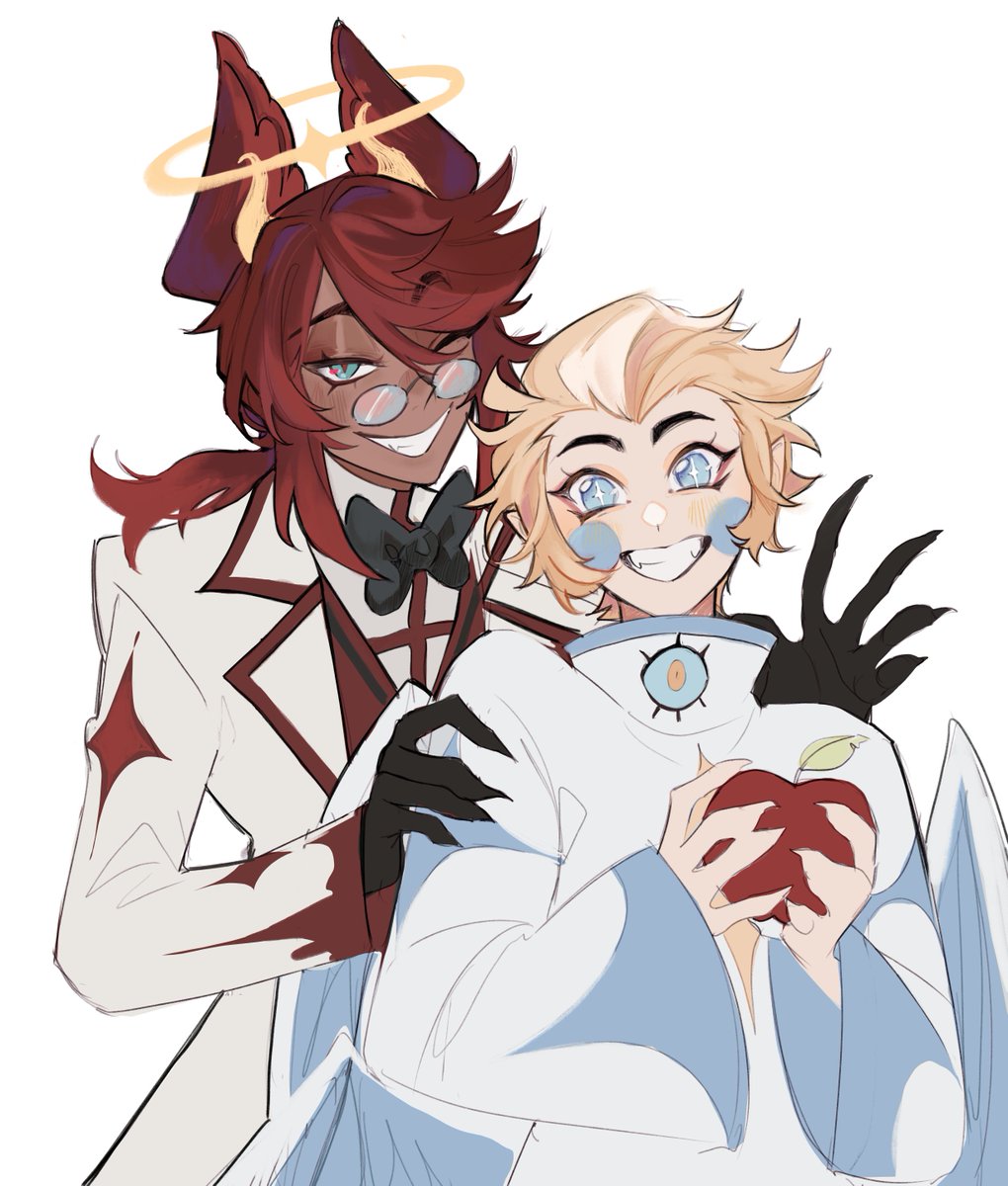 angelic au!! i have a lot of ideas for this silly au :3c #radioapple