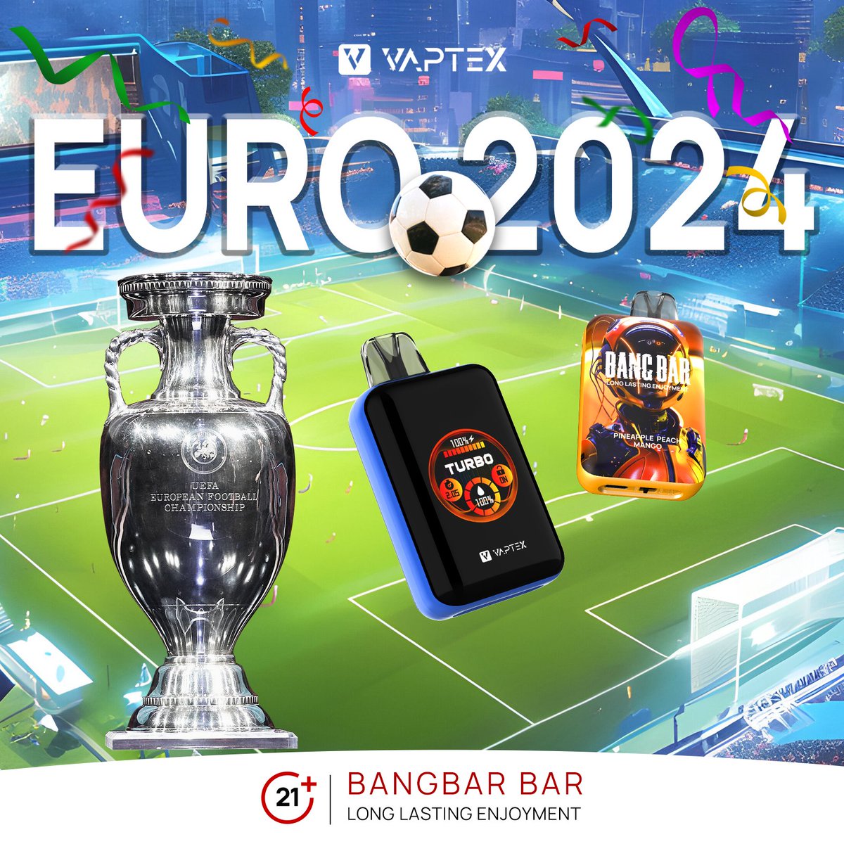 🎉 EURO 2024 Giveaway! 🎉

Which team will win: Netherlands 🇳🇱 or England 🇬🇧?

To enter:
Comment your prediction below.
Follow me.
Tag a friend.

One lucky winner from those who guessed correctly will receive a BangBar! 🎁⚽

#EURO2024 #Giveaway #bangbar #vaptex #vaptexworld