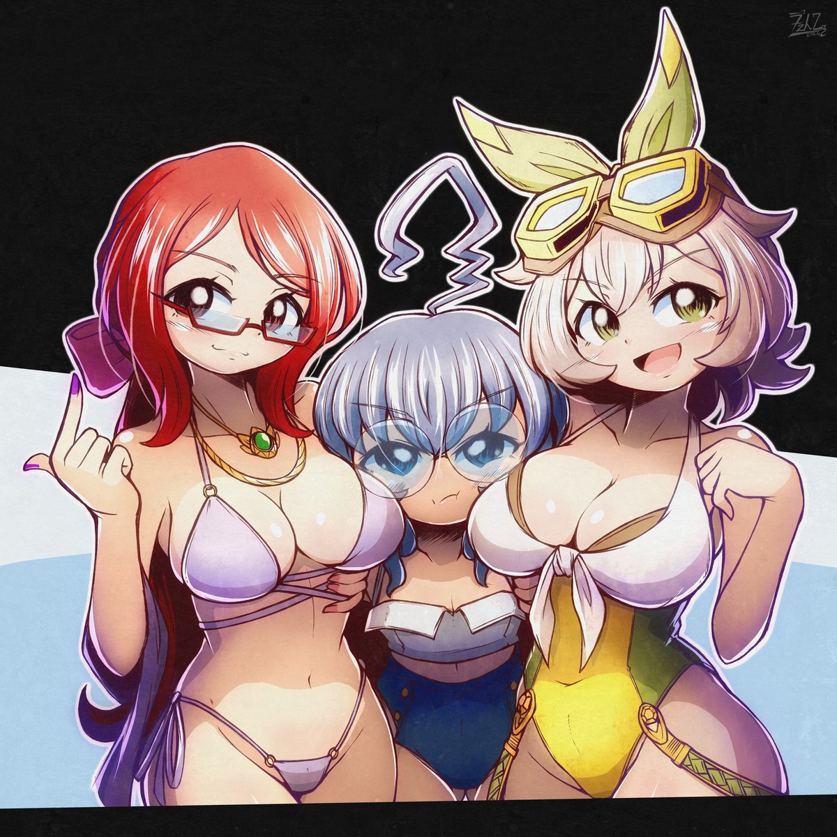 「Croissant Trio ~summer~  Beryl is not am」|H (エイチ) 🈺のイラスト