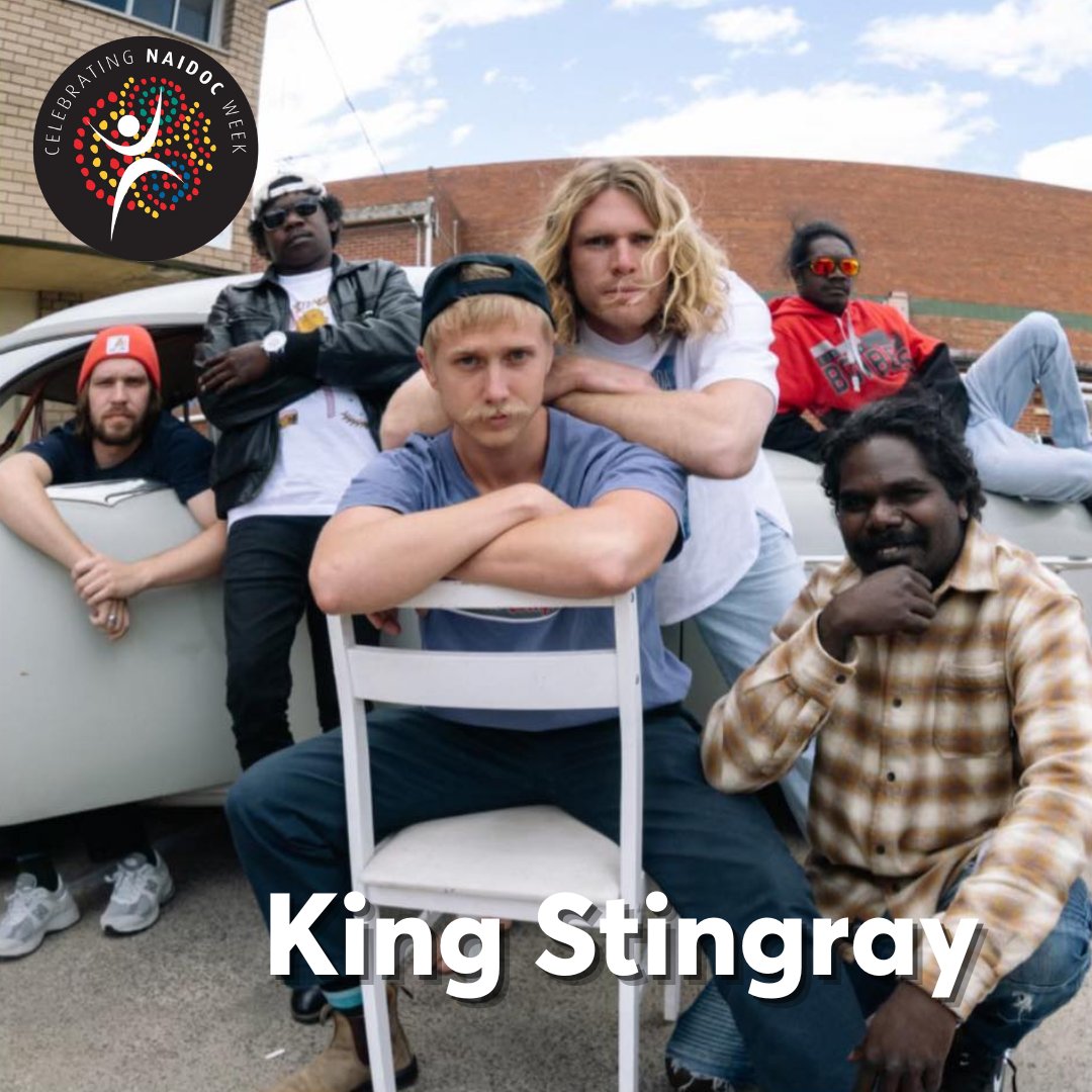 It’s #NAIDOCWeek, and we’re taking a look at some exciting emerging artists with a deep NAIDOC heritage… 🖤💛❤️ 

<a href="/KingStingray2/">King Stingray</a> are a dynamic surf-rock band from Northeast Arnhem Land in the Northern Territory.