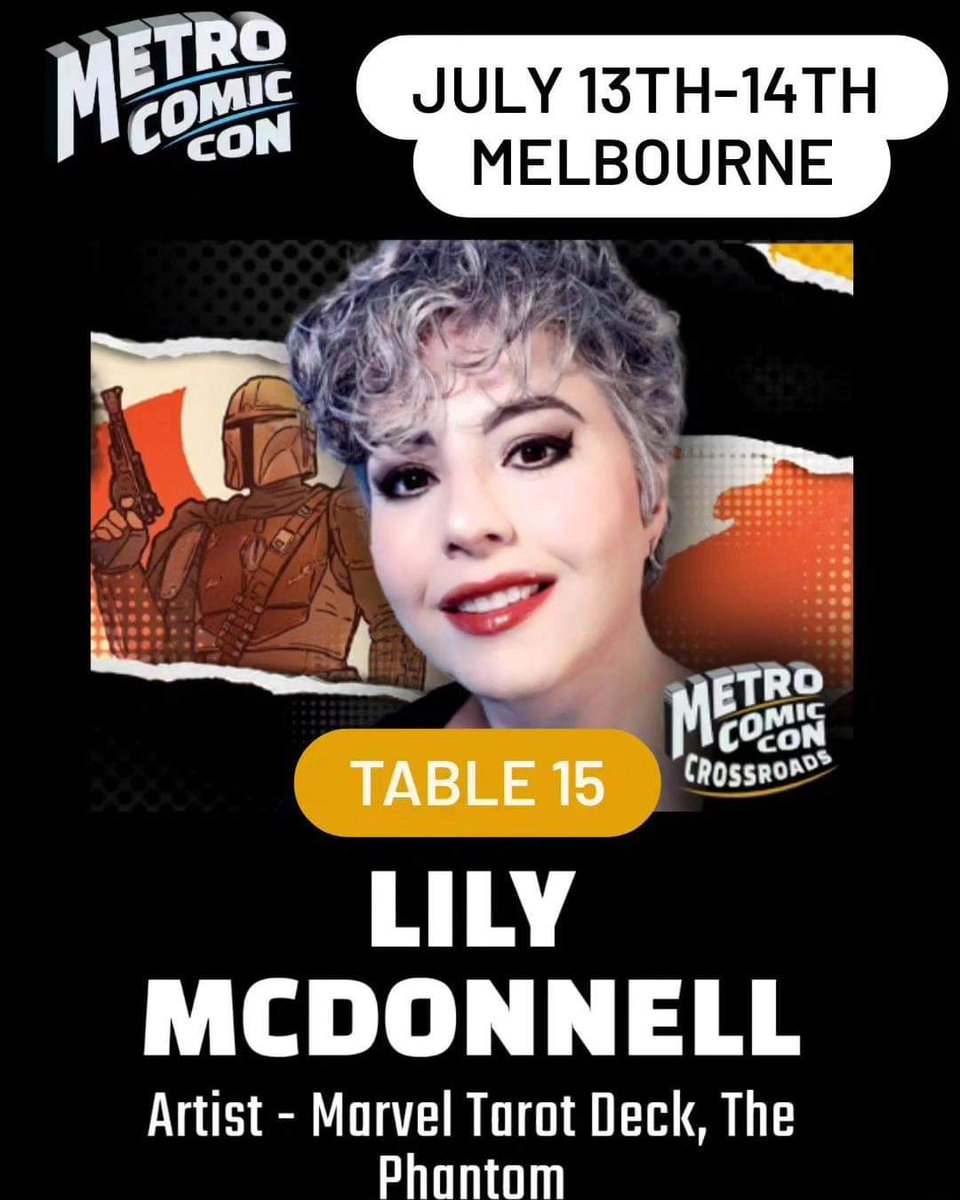 My_B_Monsters's tweet photo. Find me at ✨Table 15✨ in the Comics Crossroads at Metro Comic Con this weekend! I'm thrilled to be joining some amazing artists for the Down Under Drink &amp; Draw '24 on Saturday night. Come enjoy some drinks and tasty food and watch us draw 😁 
@MetroComicCon https://t.co/vtW1NZqP6G