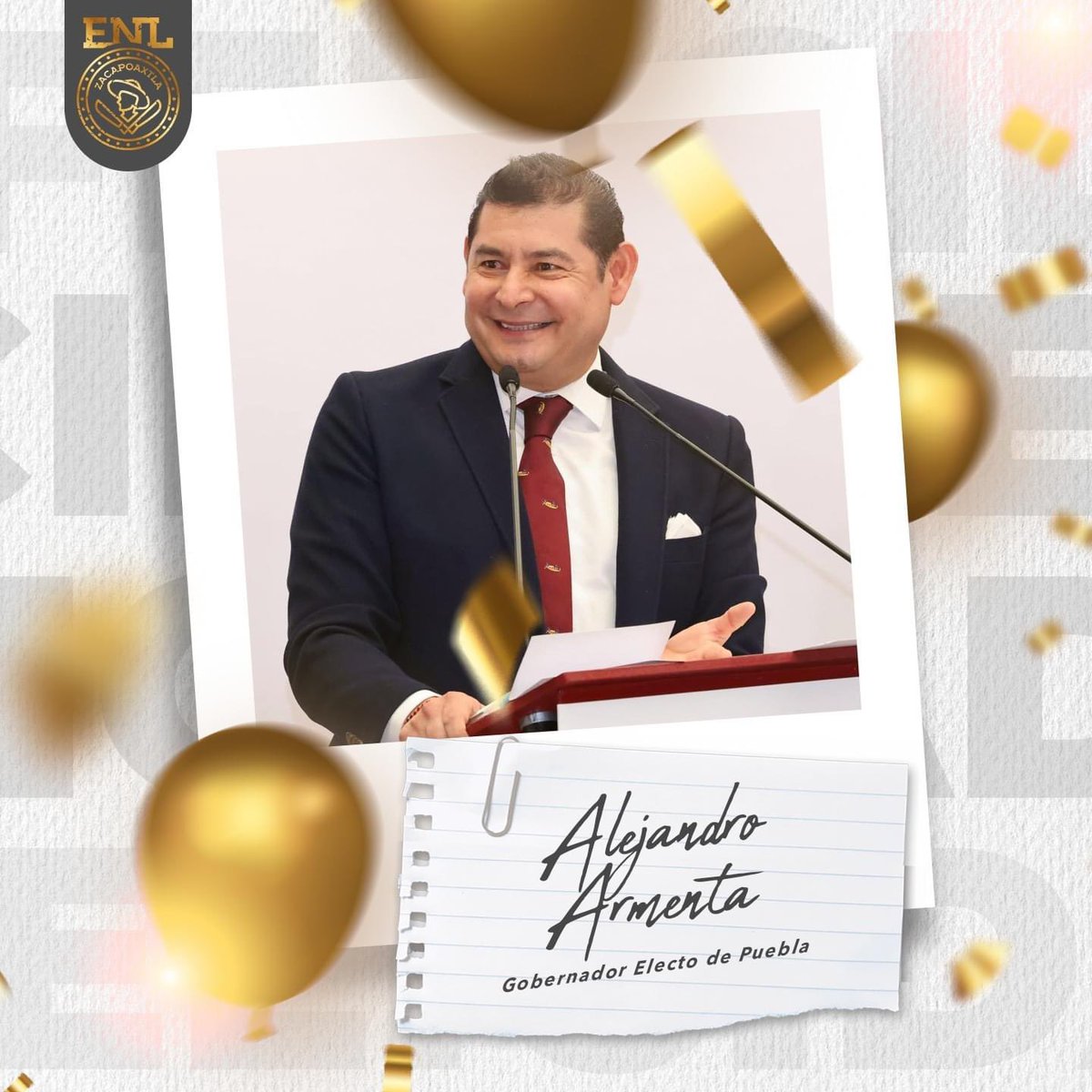 Felicidades a nuestro Gobernador Electo <a href="/armentapuebla_/">Alejandro Armenta</a> por su cumpleaños.

Que todos los proyectos a favor de Puebla se materialicen. 

Un fuerte abrazo.