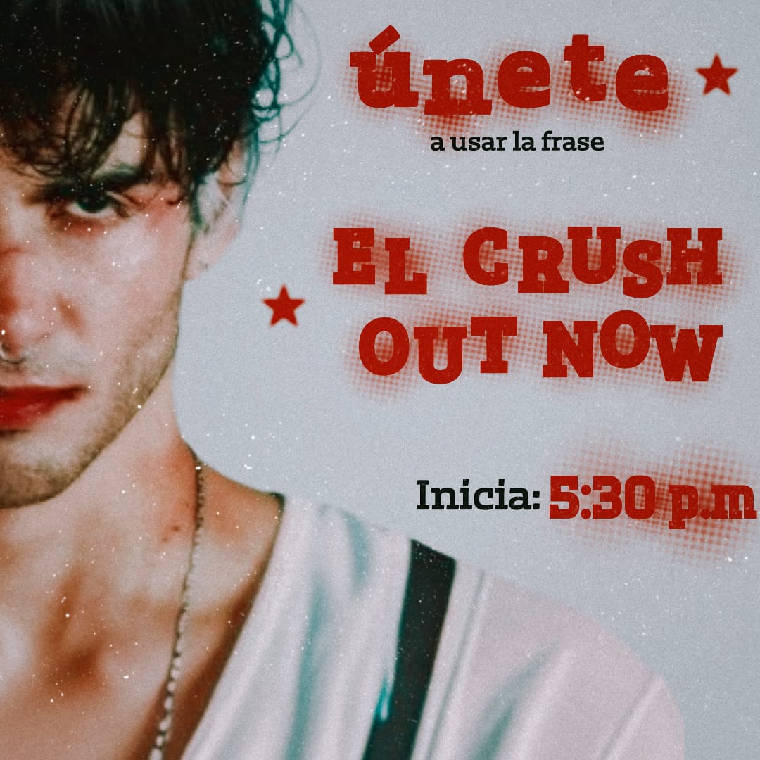 rompecorazon_c's tweet photo. 📢 | ¡HEARTBREAKERS! 

El día de mañana estaremos usando la frase "EL CRUSH OUT NOW" a partir de las 5:30 pm, para esperar el estreno del vídeo que da inicio a una nueva era 🧟

¡Te esperamos! 

@alannavarro #AlanNavarro https://t.co/nf4ygU3BPY