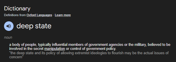 nualanichols's tweet image. #2UI... forget the war... go back to bed
Do you have any idea what deepstate even is?
It's people who hold power from year to year despite not being elected
Think about all the people who hold power in three letter agencies. Think about all the lobbyists
