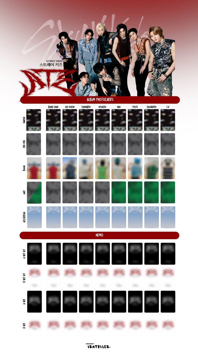 IZATFILEZ's tweet photo. stray kids ATE photocard template (PREVIEW) 

— will update with photocard scans after the album release !! https://t.co/e7FtO1FB04