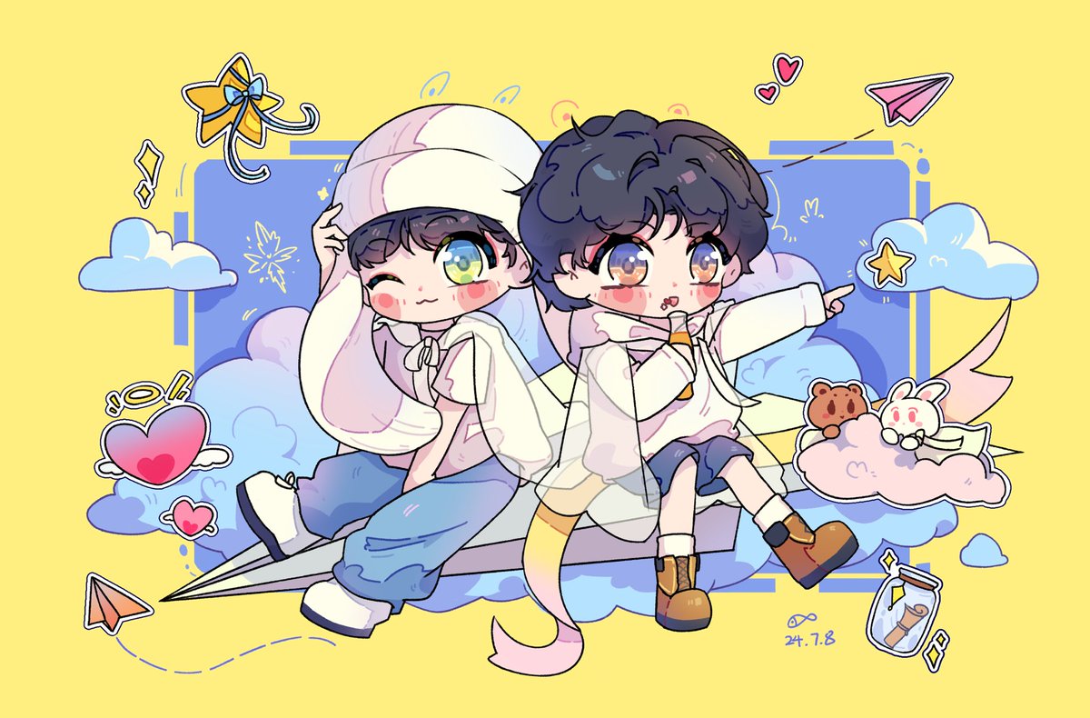 __o33_'s tweet photo. ₊⁺ ☆ * ⋆ ꙳ ✰ . ˚‧₊˚✩⋆ ♡̷ .ﾟ✧₊⁺.
日专造型🌟

 #TXT
#SOOBIN 
#BEOMGYU
#txtfanart https://t.co/2J6aPuyNOA