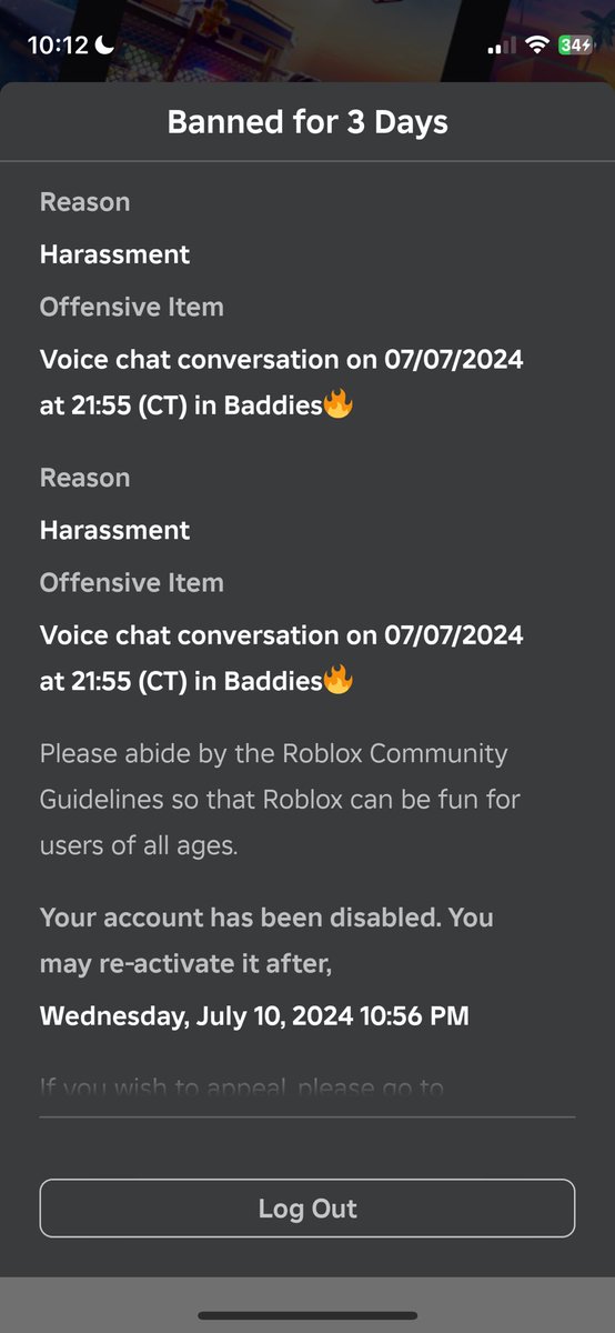 Gracie_da1's tweet photo. I GET MY ROBLOX ACCT BACK TMR💗 literally I did nothing wrong but got banned for 3 days 🙁 https://t.co/GRPGTVkHyL