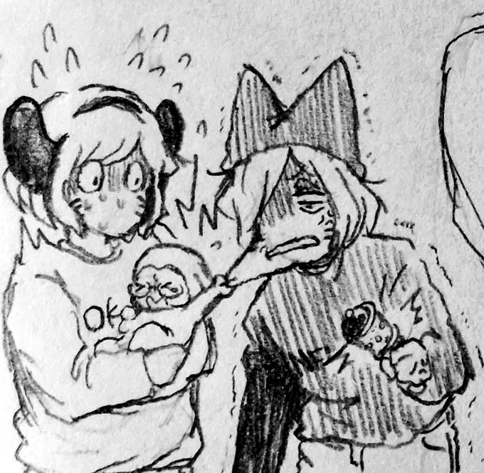 今日はギャグ漫画?を2作品ほど描けるかもしれない!!(そのワンシーン一部です!)

もしふたつ出来なくとも、ひとつはあげようと思うので、気長に待って下しあ!!🙇💦 