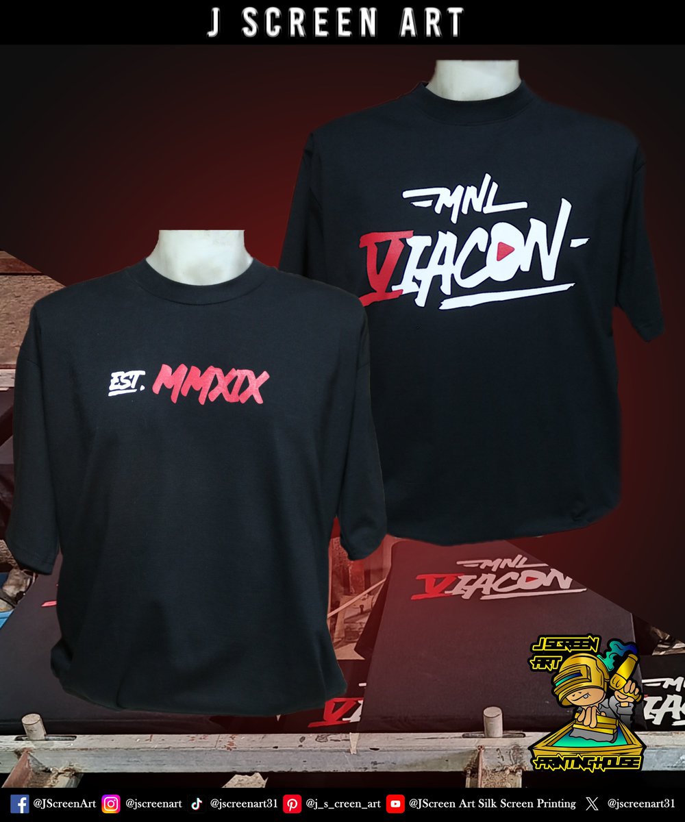 jscreenart31's tweet photo. ft #MNLVIACON team shirt🫶
👕SHIRT details:
✅2 Colors design
✅Water-based Ink
✅A4, Standard Size
✅200GSM CVC
Be confident with #tatakjscreenart❤️‍🔥
TOP-TIER print?message us!
FB:https://t.co/teuzVfPc7x
📞 +63930-279-5763
✉️ jscreenart31@gmail.com
📍SJDM, Bulacan, PH
#silkscreen https://t.co/nxNo6CnHNp