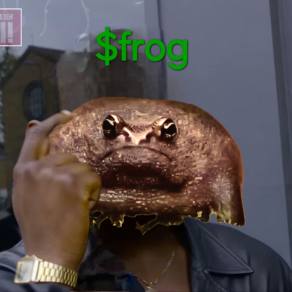 Bushdid911tho's tweet photo. All my big 🧠 homies stay #croaking $frog @FrogCoinSolana https://t.co/UsBph2MAeB