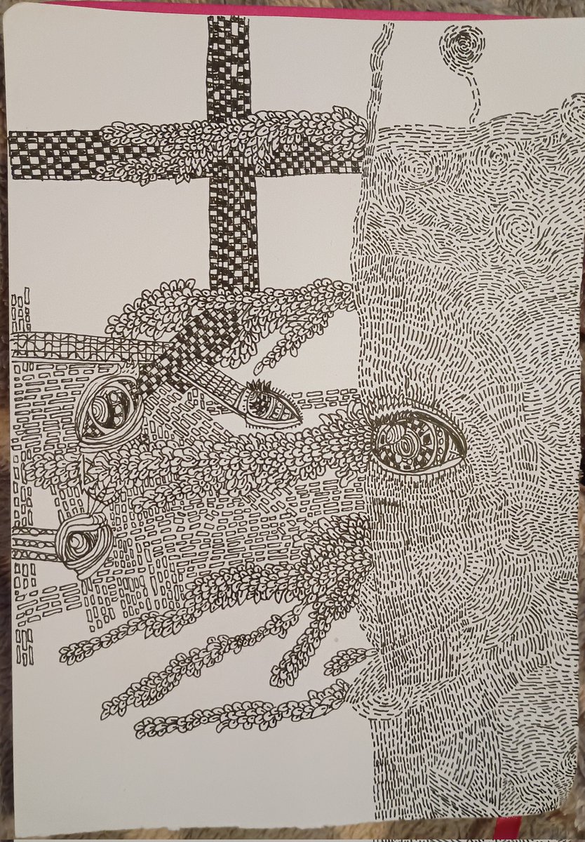 KTFDesign's tweet image. The next update in this piece 😁🧩 getting there slowly but I'm rather happy with this 😀 

#art #ink #traditional #progress #progression #abstract #pattern #patterns #design #doodleart #scribble