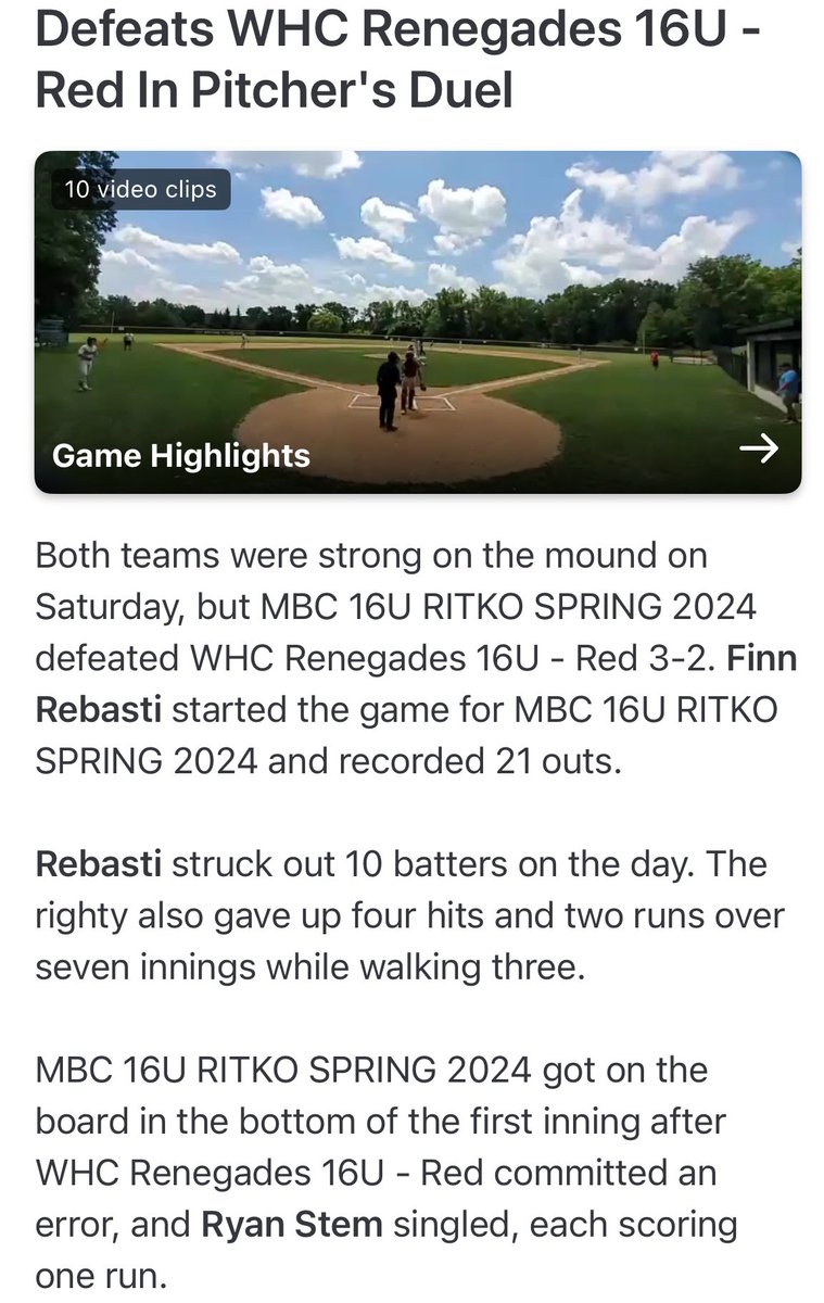 mdbaseballclub's tweet photo. @FinnRebasti shovin https://t.co/fnDRFI0IMj