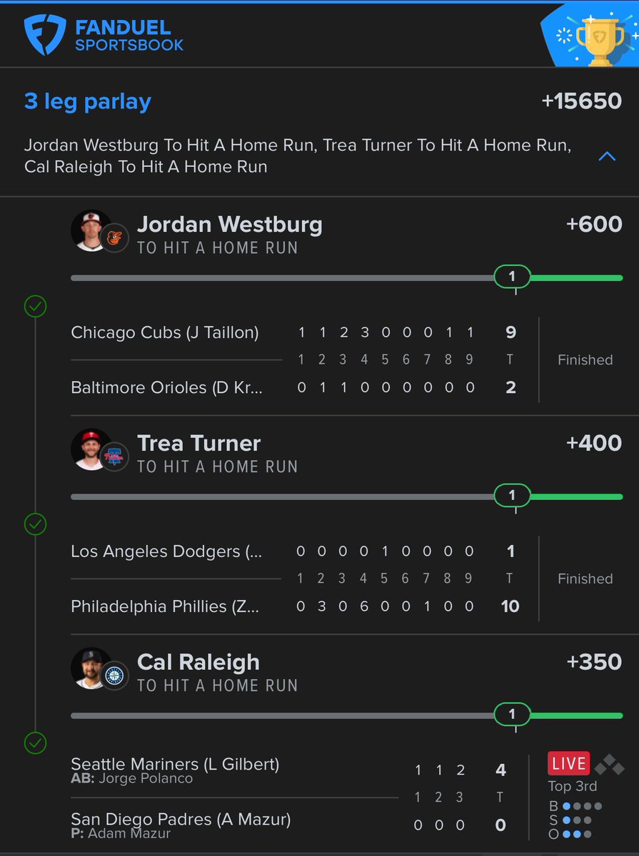 imjamz_'s tweet photo. Bang @JDGoldboys @goldboys @The_PropFather most money ive made in MLB trusted yall with my last 100$😫🔥🔥 https://t.co/JD9YMJlkB7