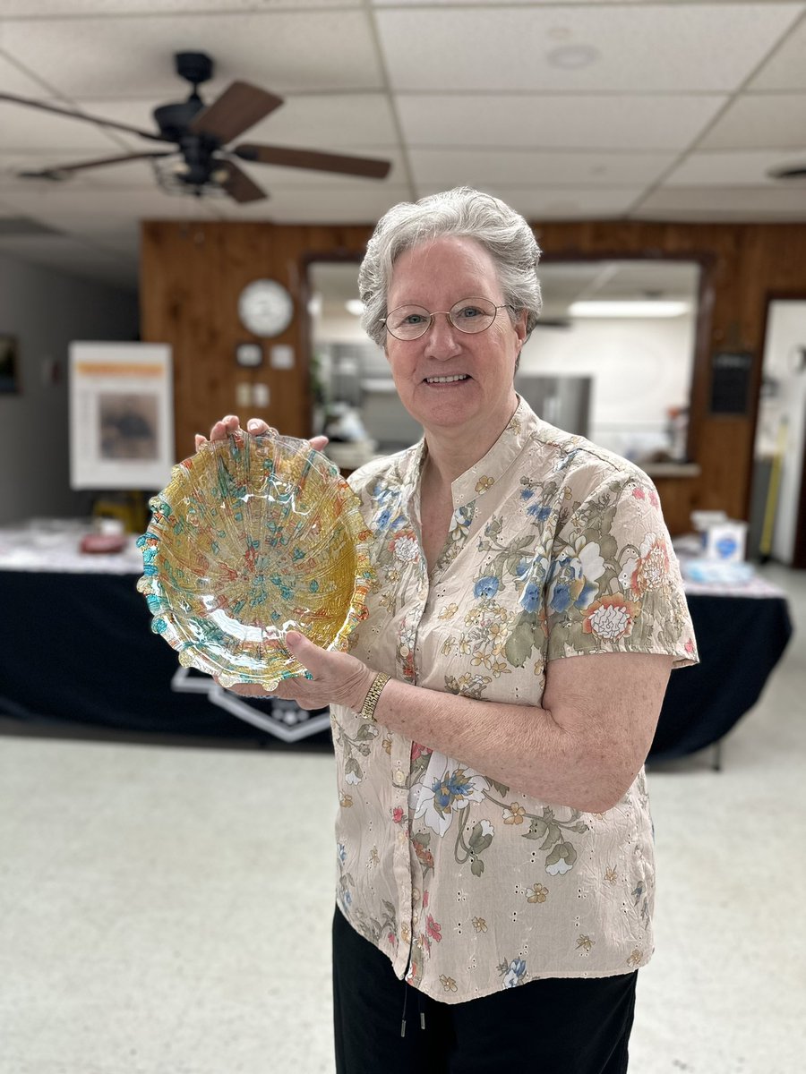 CoalfieldGHSoc's tweet photo. Join us August 13th for our next meeting! We had a blast tonight. Great food, fun, stories, and more. Congratulations to Roxie for winning our Found At An Estate Sale Door Prize. It’s a beauty! https://t.co/Xc6ioYShjj
