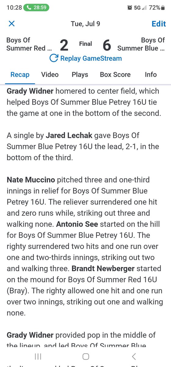 petrey_sam's tweet photo. @Widner_Grady went yard today at cvca high school . @bos_ohio 16u picked up another win tonight  6 to 2.  Great job boys 
@GavinDavis2026 @dj_parton @travisweisel38 @Gino_petrey @GregKbos https://t.co/vNcwmV9GIB