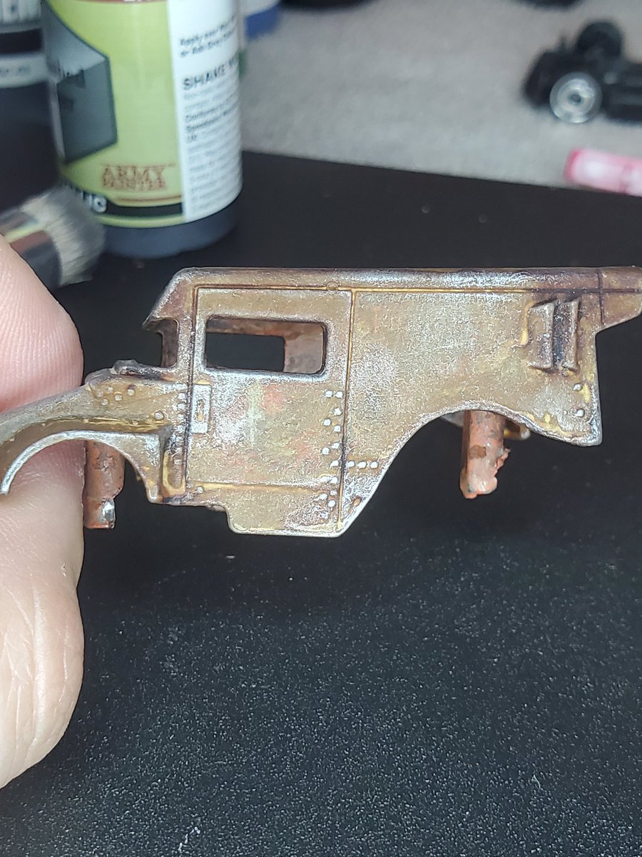 AdamJ44507's tweet photo. Update time. Got the mail truck all rusted up feeling pretty good about it. #gasland #carwars #fuelworld #tabletopgaming #madmax https://t.co/w4beNx7DoH