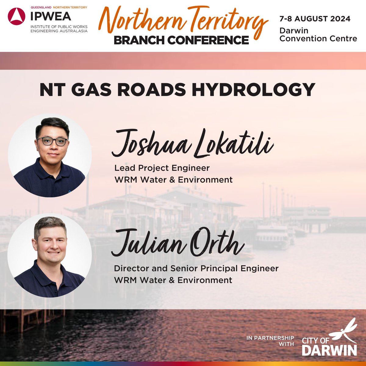 IPWEAQ's tweet photo. We are just four weeks away from the NT Branch Conference!

Don't miss the session on NT Gas Roads Hydrology. Learn about the innovative approaches to hydrologic and hydraulic modeling for the Beetaloo Sub-basin.

Full program 👉 https://t.co/hfloo9GLIp

#24NT #Engineering https://t.co/WIq8JkuRSO