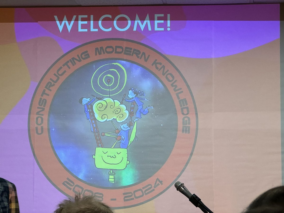 jluss's tweet photo. Everything I love about learning is happening here at #CMK24 . Our group is creating an interactive map - stay tuned! Day 1 in the books. Tomorrow’s special guest @stephen_wolfram ! @garystager @smartinez @ctcasl @squarato27 https://t.co/zMSeEWTBRY