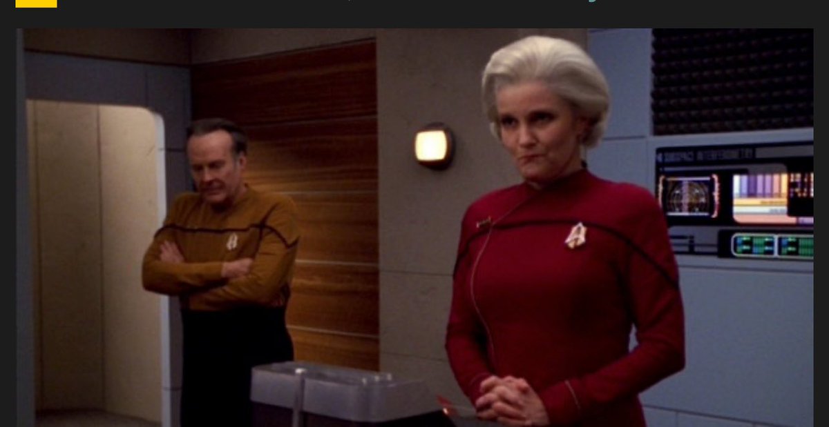 ErikHBeard's tweet photo. @ShelfNerds I realize that most of these people wore these uniforms in timelines that either don’t exist or in another universe.  I don’t care.  You can’t tell me that Pike doesn’t wear the HELL out of that maroon. https://t.co/Did2sxjEFX