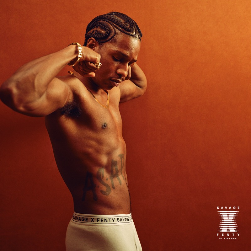 SavageXFenty's tweet photo. A$AP Rocky in the Classics by Savage X Fenty.
